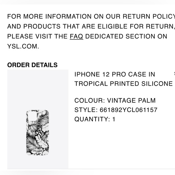 Saint Laurent IPhone 12 / 12 Pro Case - Picture 6 of 6